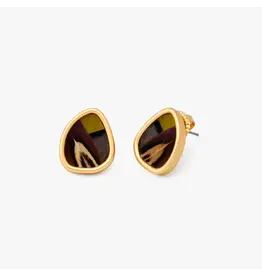 Brackish Teardrop Stud Earrings