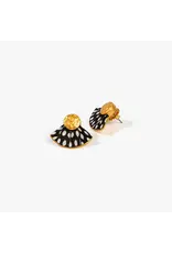 Brackish Fan Stud Earrings
