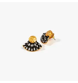 Brackish Fan Stud Earrings