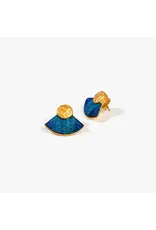 Brackish Fan Stud Earrings