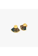 Brackish Fan Stud Earrings