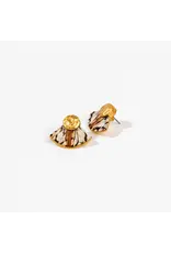 Brackish Fan Stud Earrings