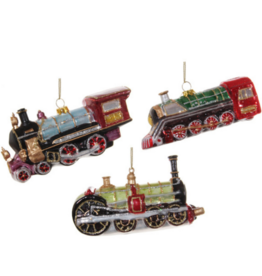 Glass Train Ornament - Assorted