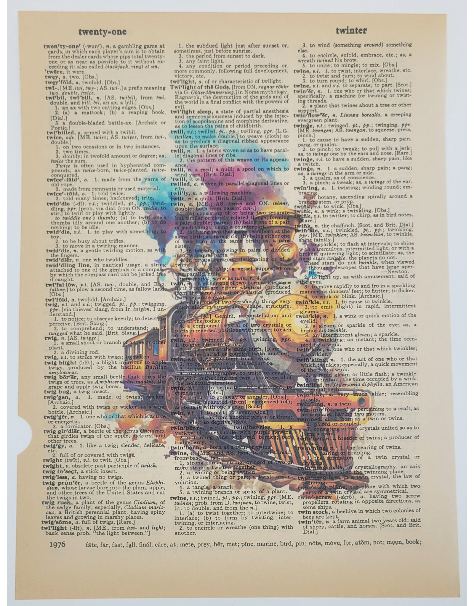 Train Dictionary Print