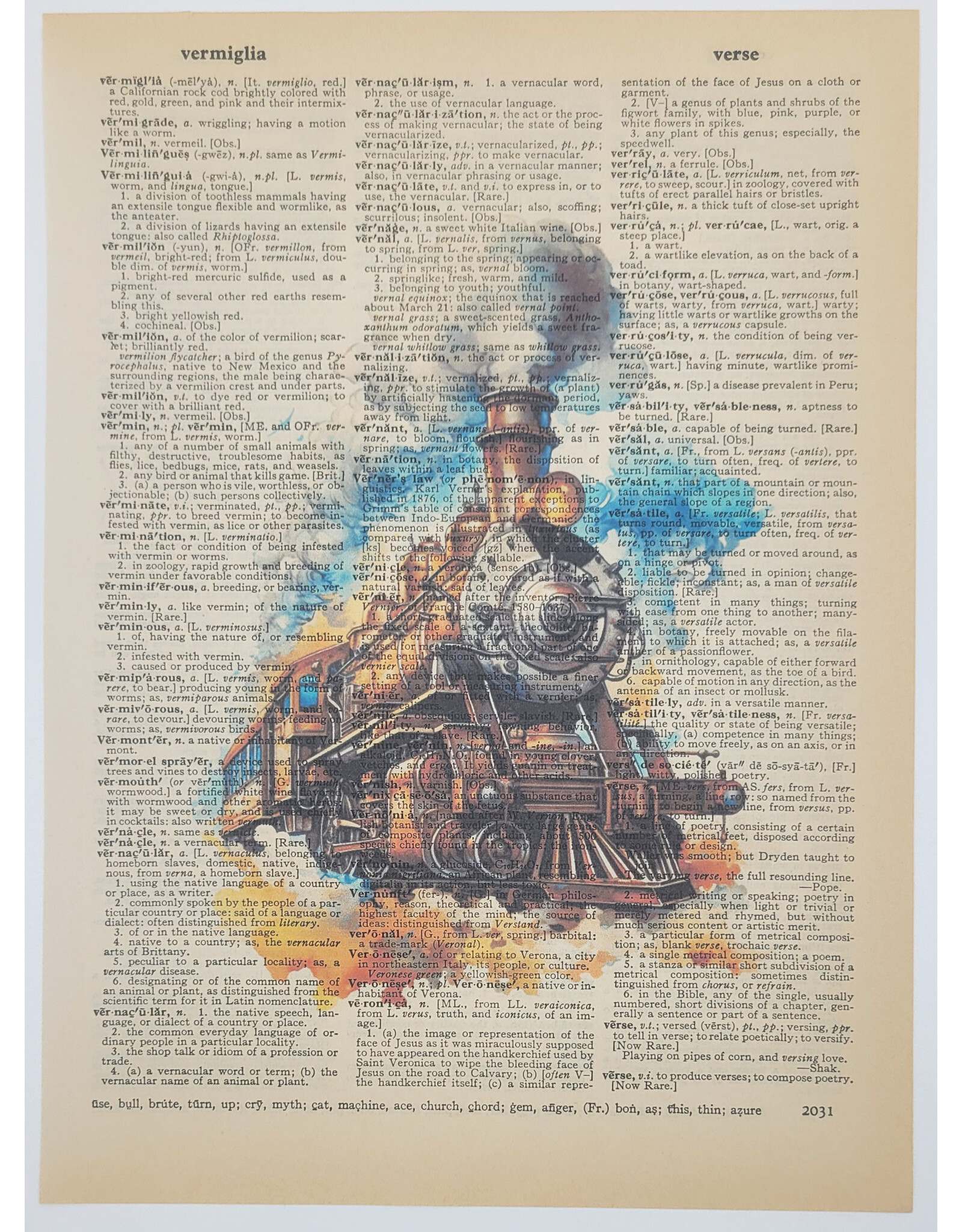 Train Dictionary Print