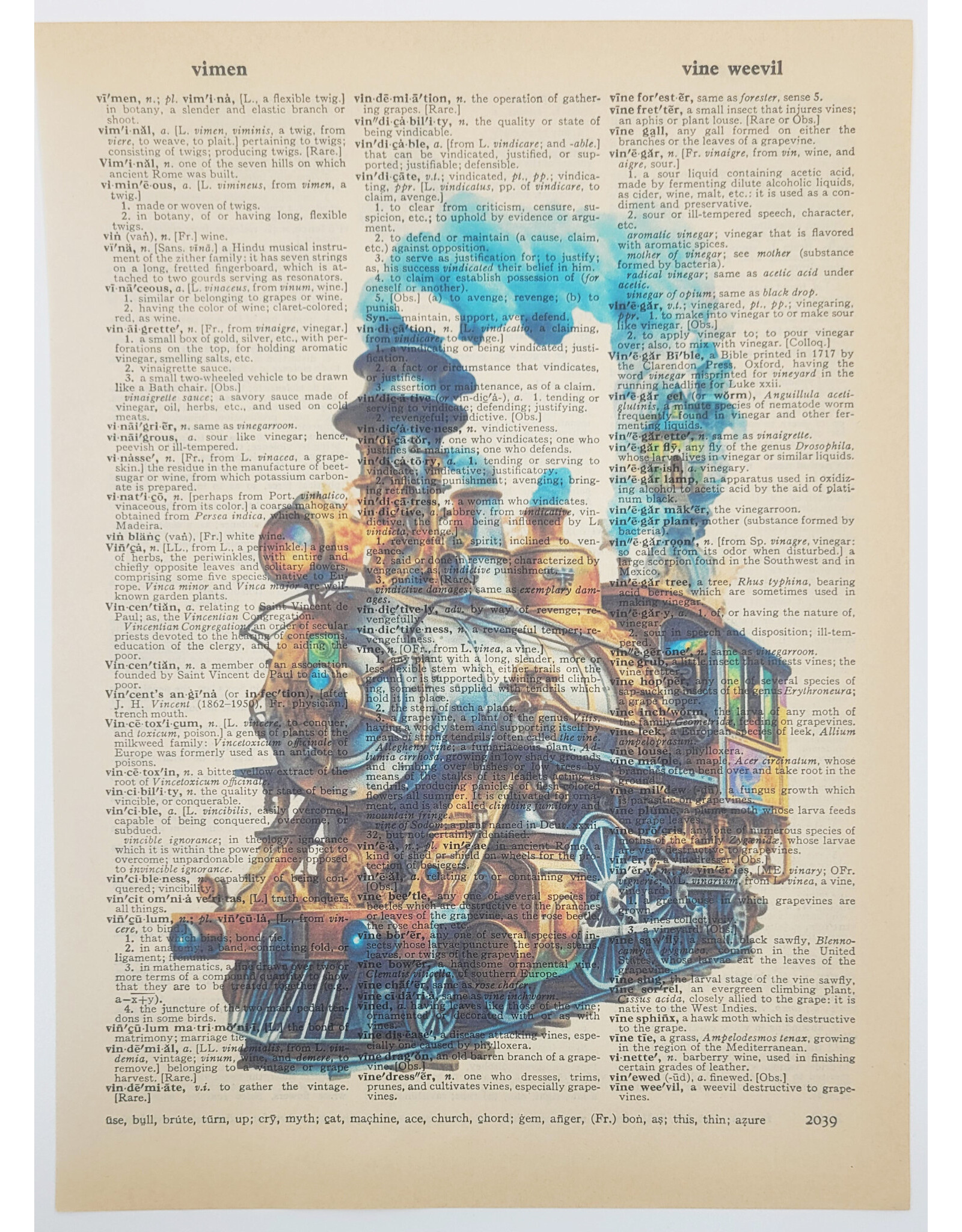 Train Dictionary Print