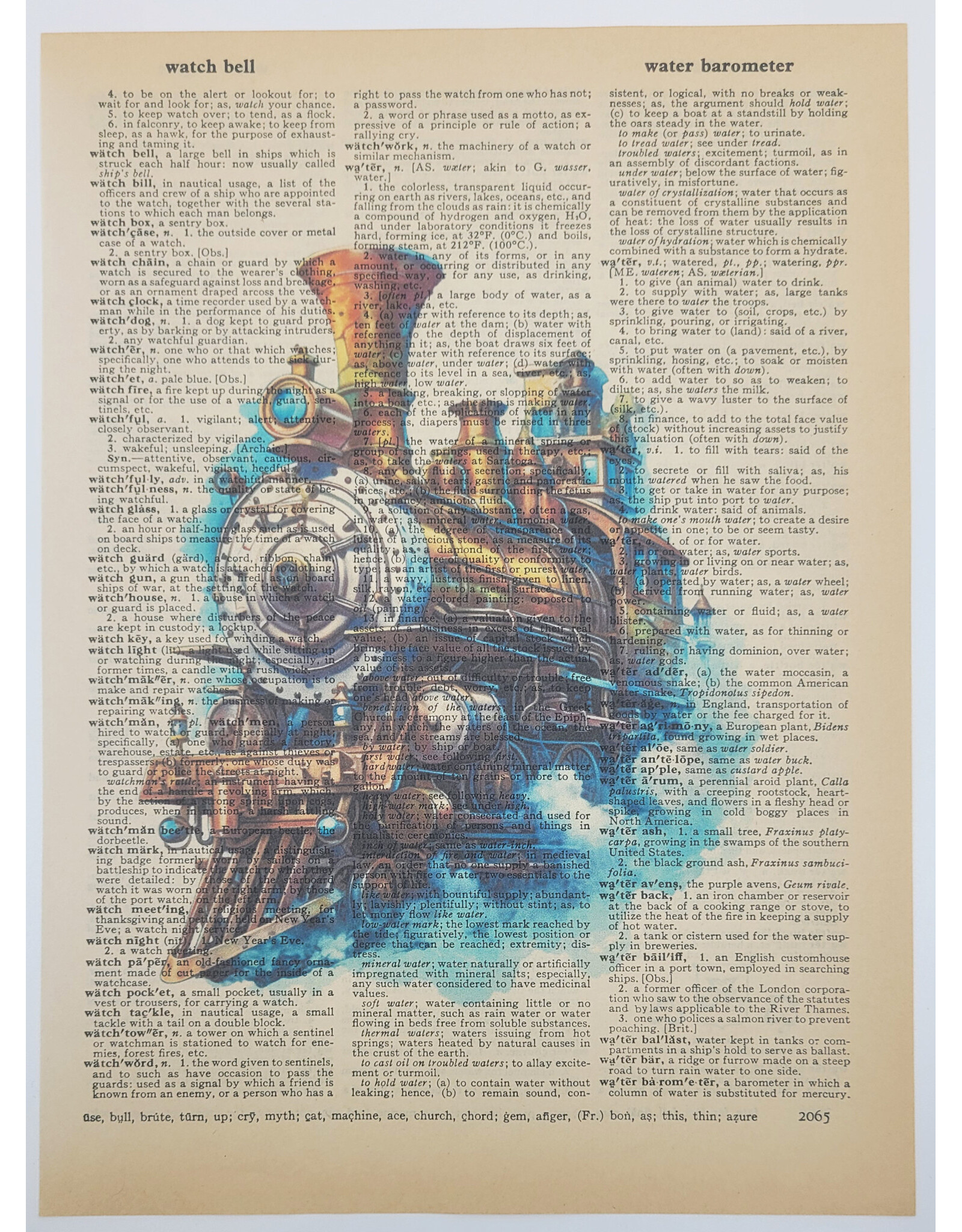 Train Dictionary Print