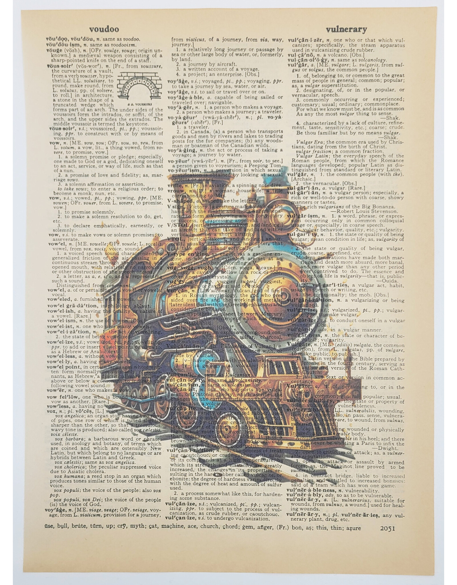 Train Dictionary Print