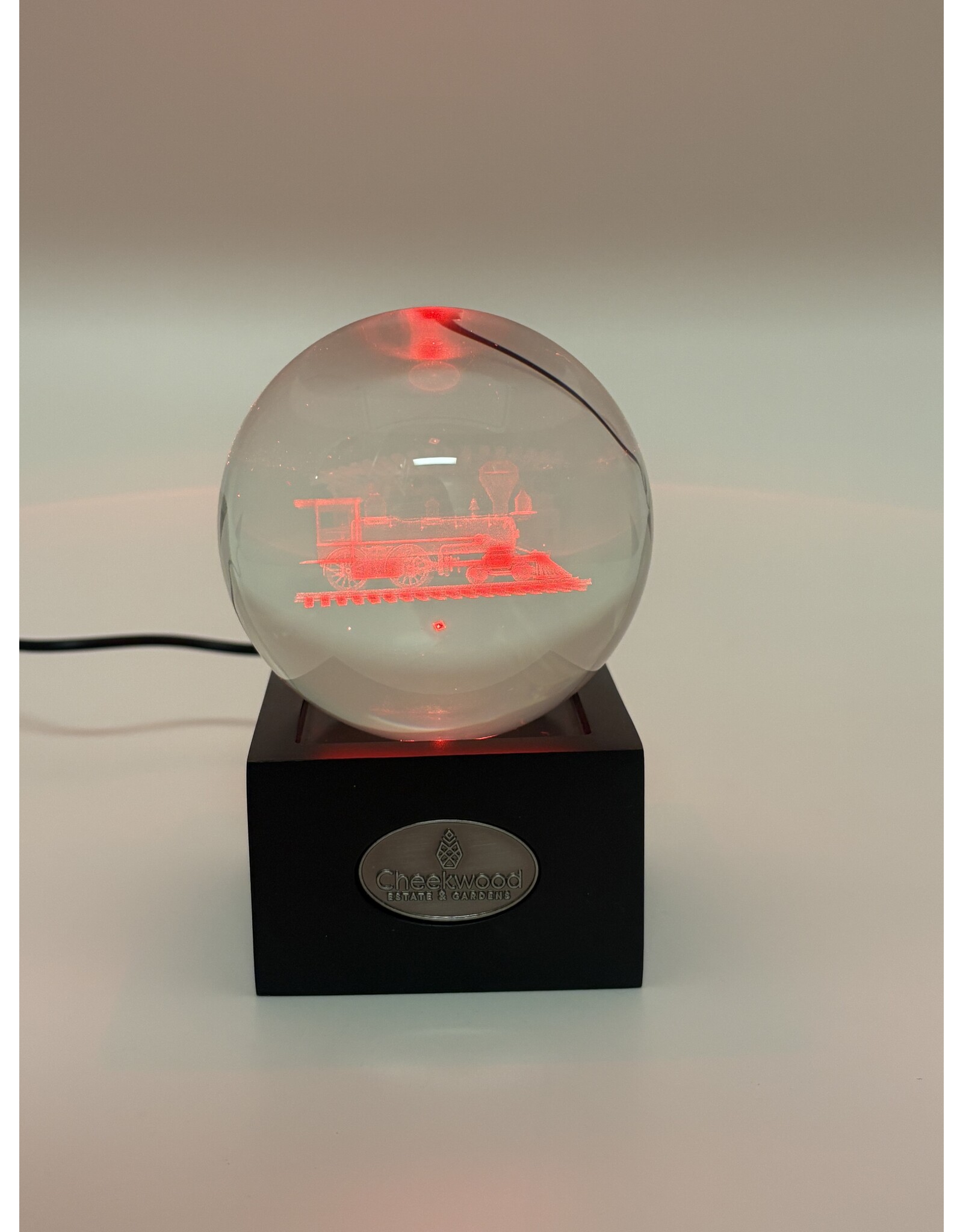 Cheekwood TRAINS Etched Light-Up Decor