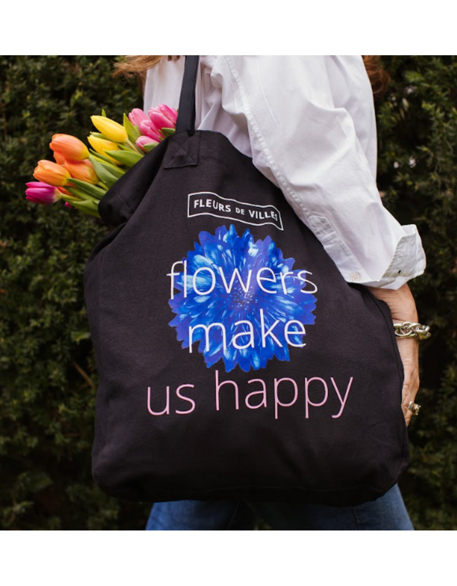 Fleurs de Villes Flowers Tote Bag