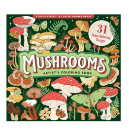 Mushrooms Adult Coloring Book