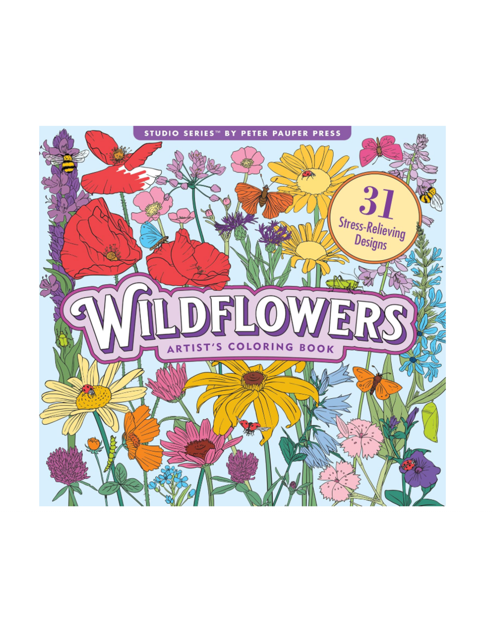 Wildflowers Adult Coloring Book
