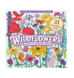 Wildflowers Adult Coloring Book
