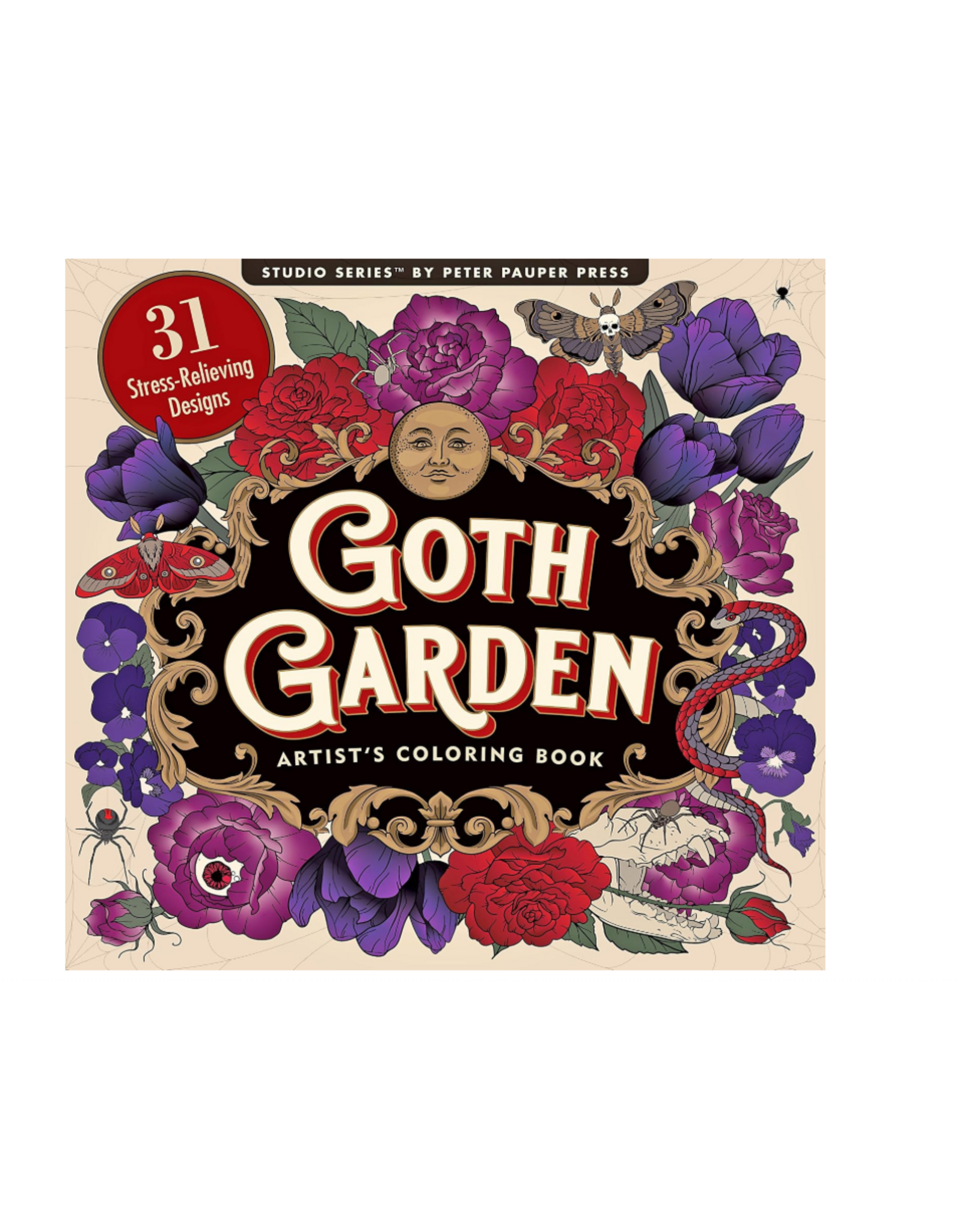 Goth Garden Adult Coloring Book