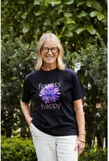 Purple Womens Fleurs de Villes T-Shirt