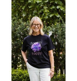 Purple Womens Fleurs de Villes T-Shirt