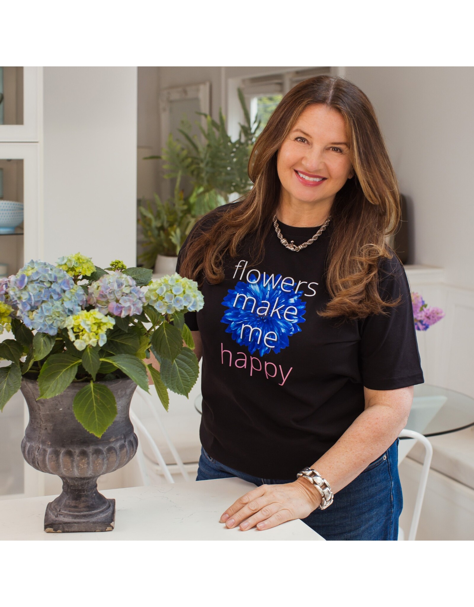 Blue Unisex Fleurs de Villes T-Shirt