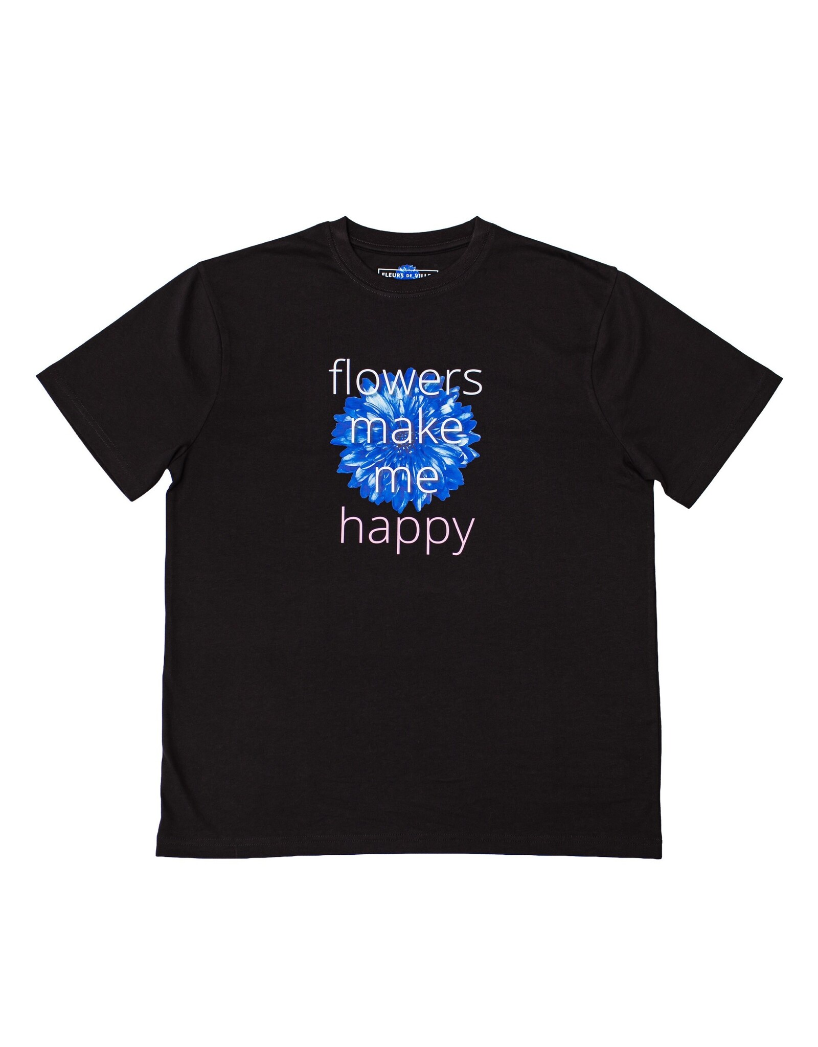 Blue Unisex Fleurs de Villes T-Shirt