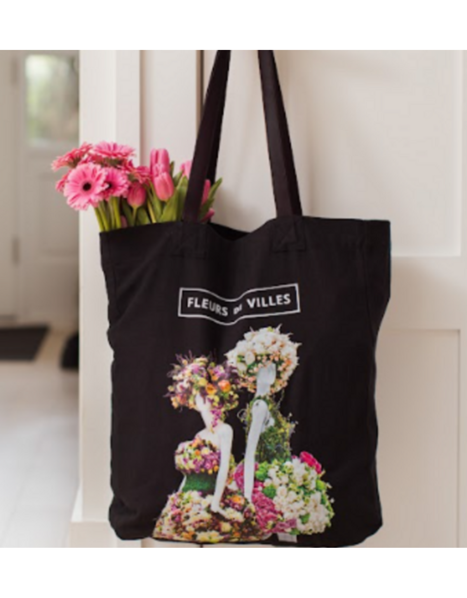 Fleurs de Villes Floral Tote Bag