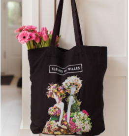 Fleurs de Villes Floral Tote Bag