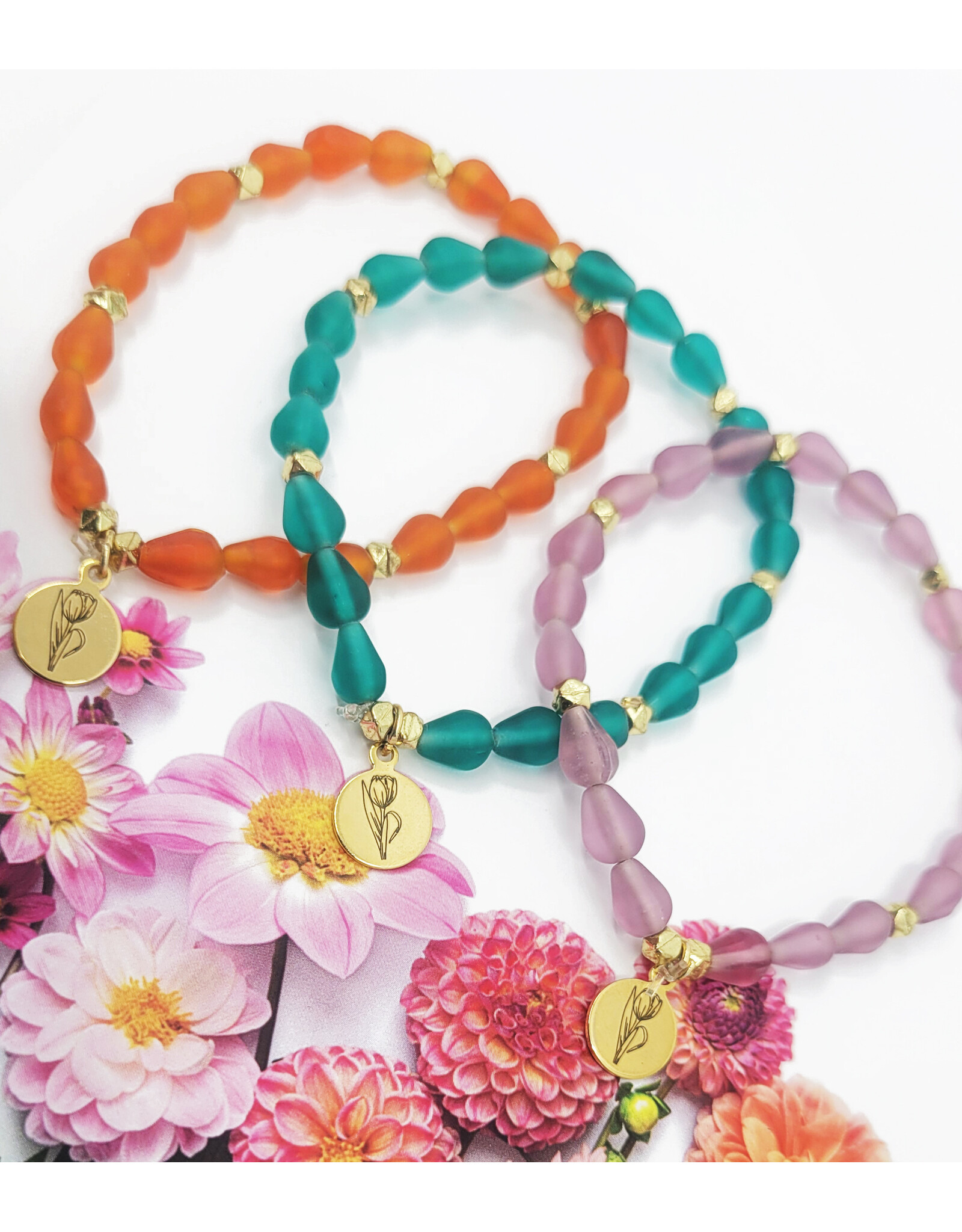 Cheekwood in Bloom Glass Bracelet