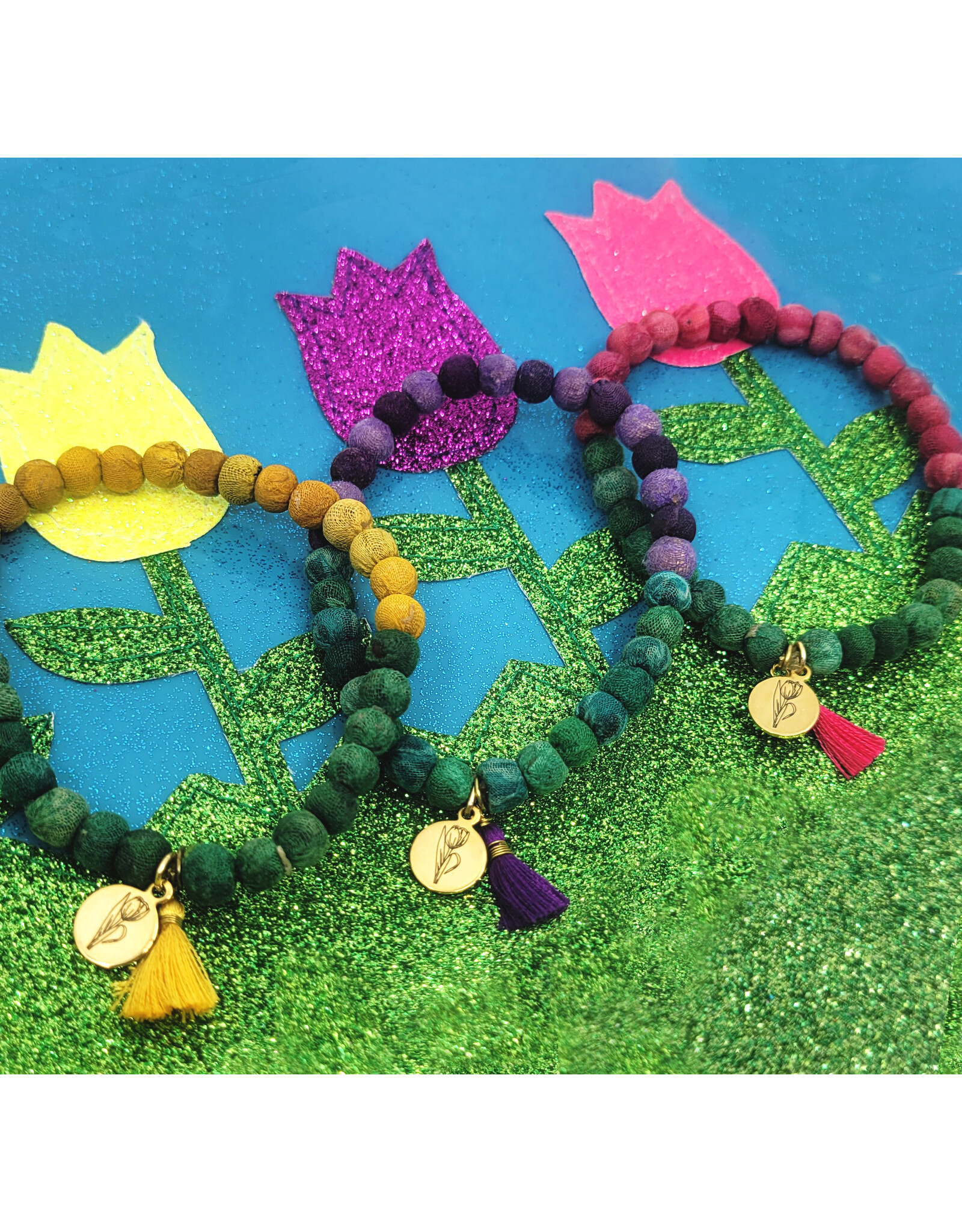 Cheekwood in Bloom Fabric Bracelet