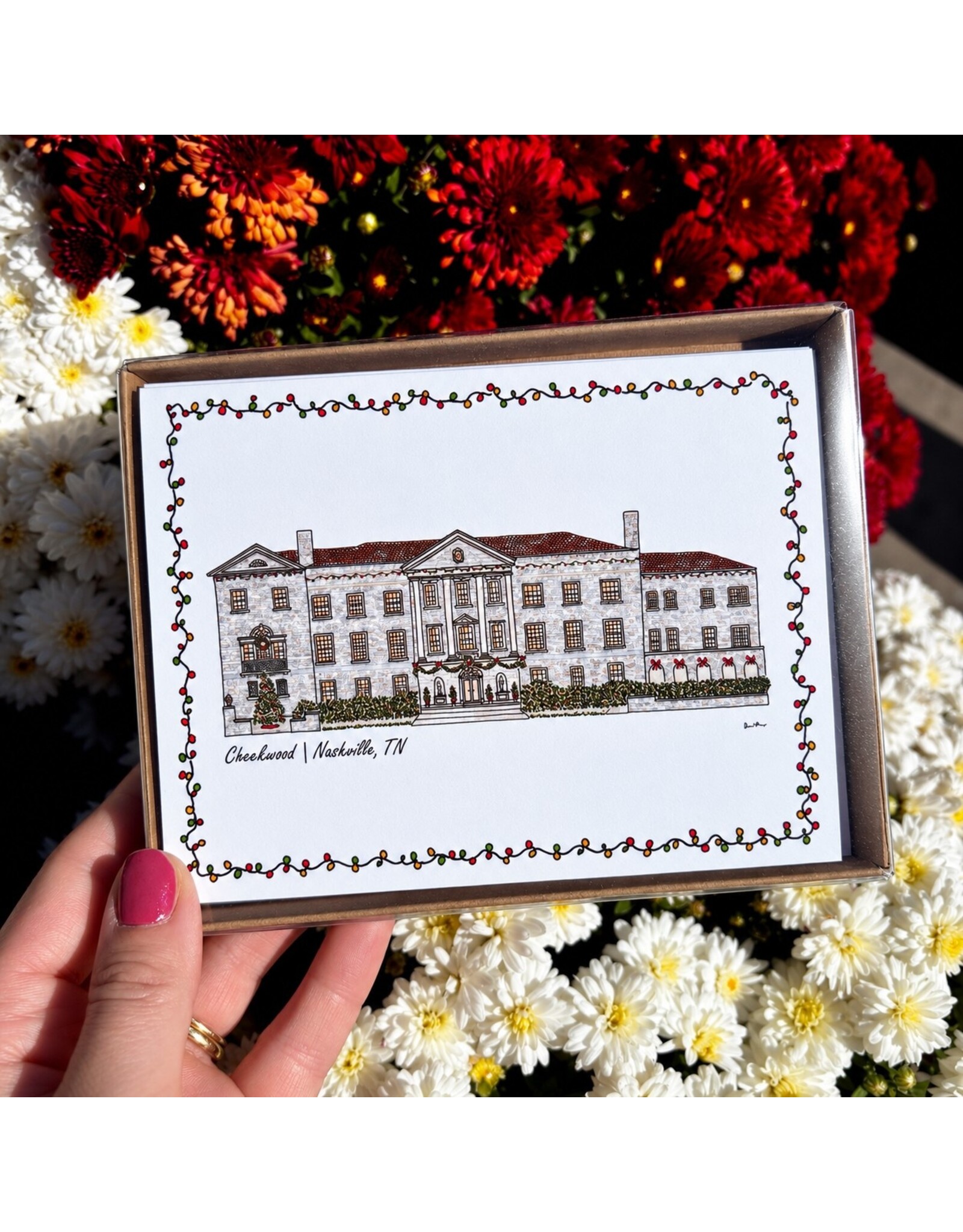AB Holiday Mansion Card Set of 8