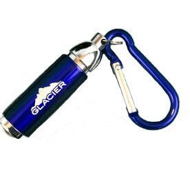 Blue Carabiner with LED Light