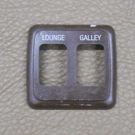 Double Switch Bezel (Brown)