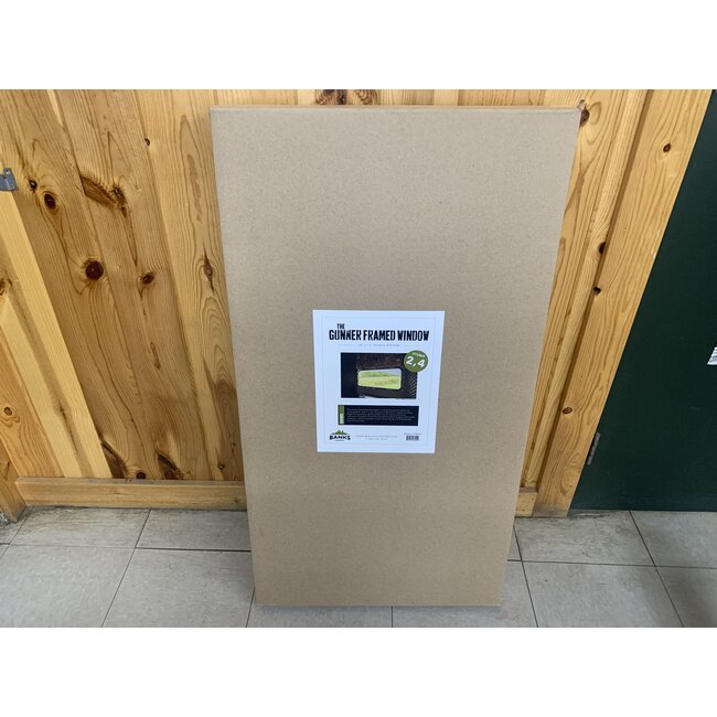 34"x14" Stump Framed Gunner Window