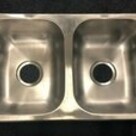 16X27 Stainless Steel Double Sink