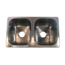 16X27 Stainless Steel Double Sink
