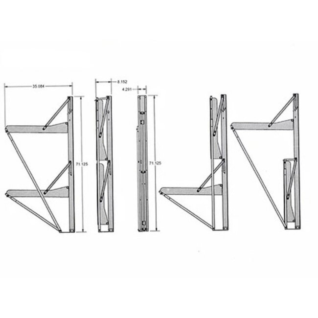 Liftco Wall Mounted Folding Bunk Beds