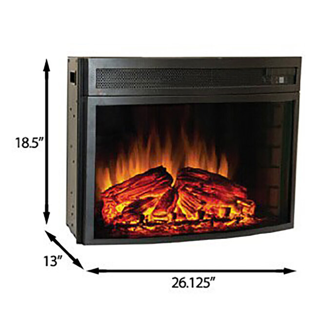 Verve 24" Curved Fireplace