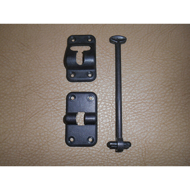 6" Black Door Holder Kit