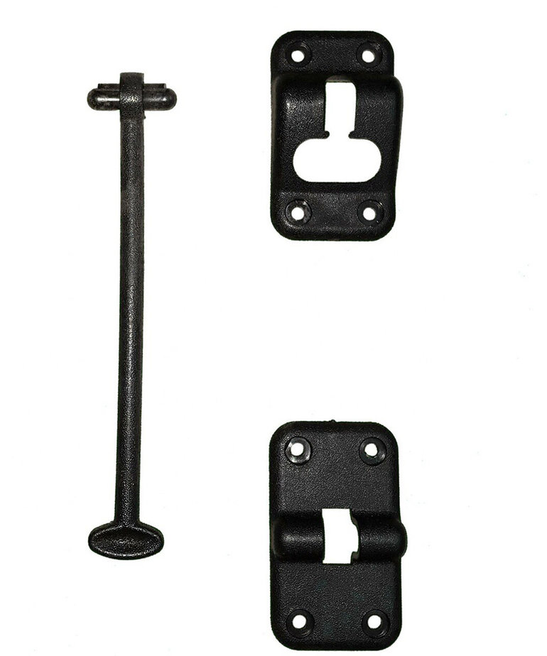 6" Black Door Holder Kit Pleasure Land RV Surplus Store