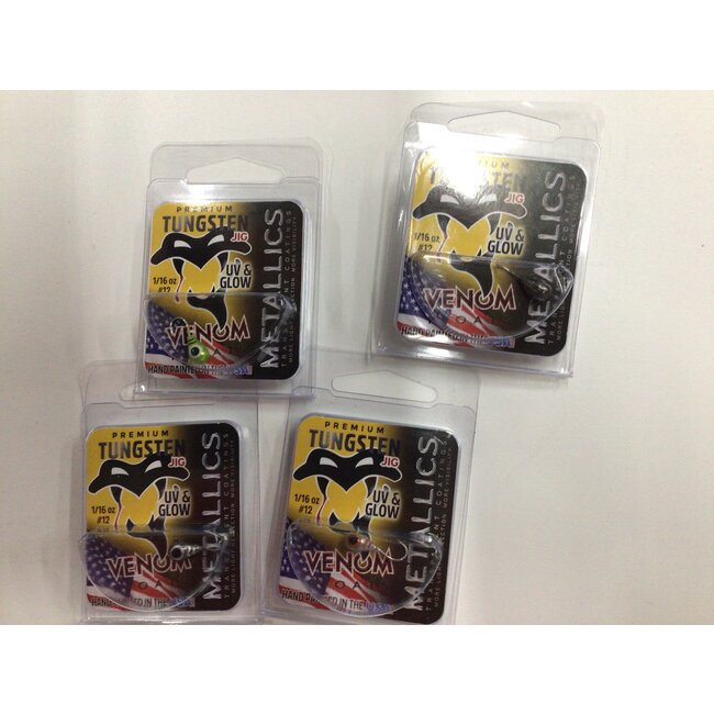 Venom Tungsten Ice Jigs