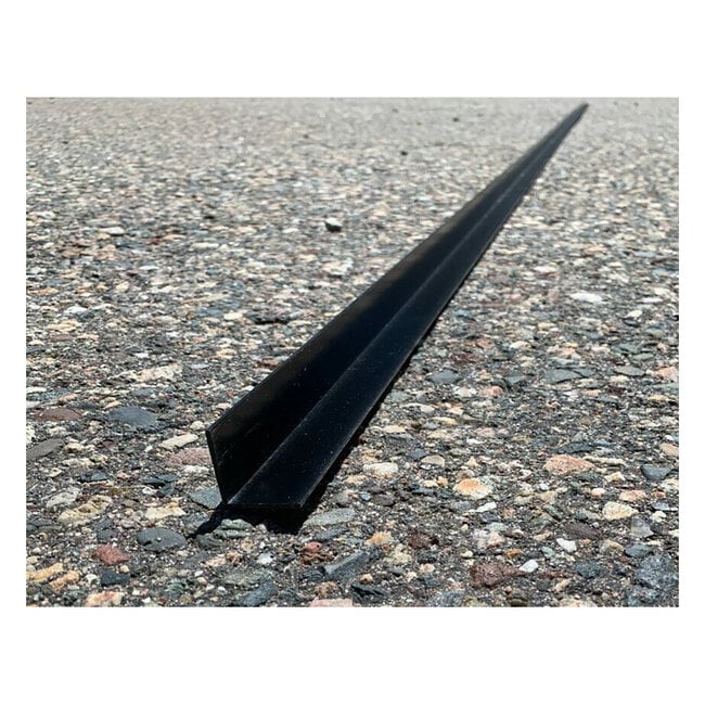 1"x1"x192" Black 90° Trim