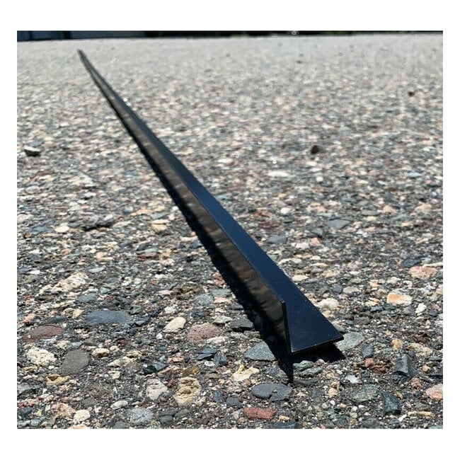 1"x1"x192" Black 90° Trim