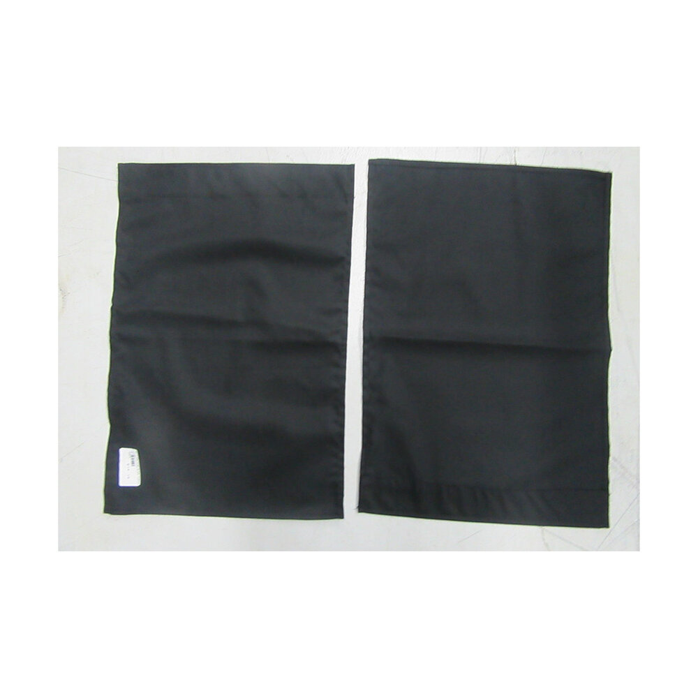 24X18 Black Curtains - Set of 2