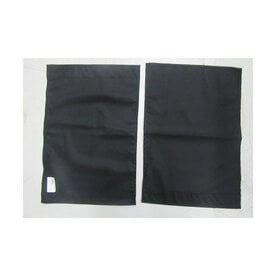 24X18 Black Curtains - Set of 2