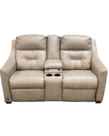 Scamper Linen 65" Theater Seating with Power Recline & USB Ports