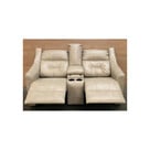 Allure Furniture 65" Scamper Linen  Theater Seating - Power Recline & USB Ports