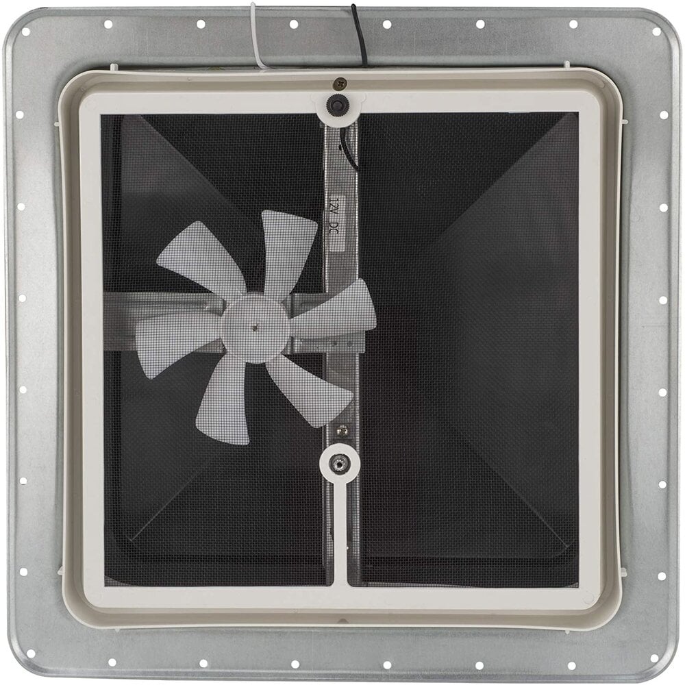 14" Roof Vent Smoke Color with 12V Fan