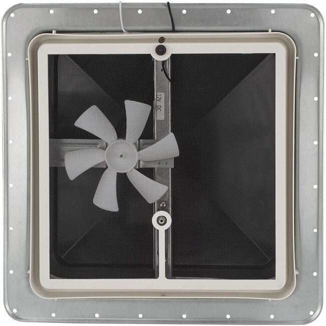RV Roof Vent Fan 12V - 14" - Smoke Color
