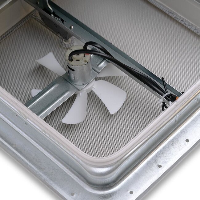 RV Roof Vent Fan 12V - 14" - Smoke Color