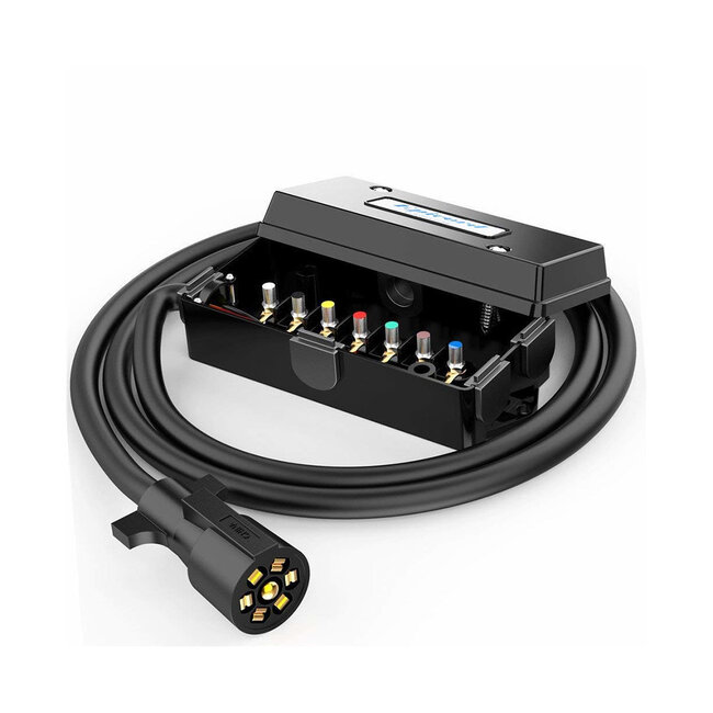 7 Way Plug with Junction Box 8'