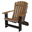Heritage Adirondack Chair - Tudor Brown with Black Frame