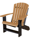 Heritage Adirondack Chair Black Frame Cedar