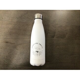16 OZ White Stainless Insulated Water Bottle